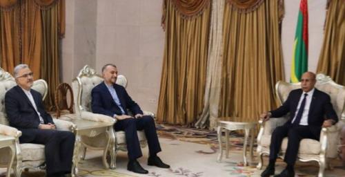 رایزنی وزیر امور خارجه ایران با رئیس جمهور موریتانی