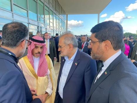 دیدار وزیر خارجه عربستان با فرستاده رئیس جمهور به برزیل