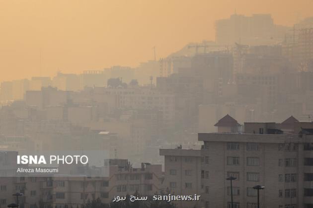 کیفیت هوا در تهران و ۹ شهرستان استان در وضعیت قرمز