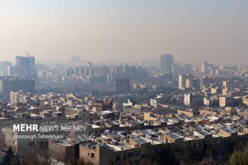 وضعیت هوای تهران نارنجی و آلوده است