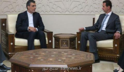 دیدار جابری انصاری با بشار اسد