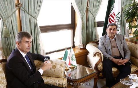 دیدار سفیر سوییس با شهردار تهران
