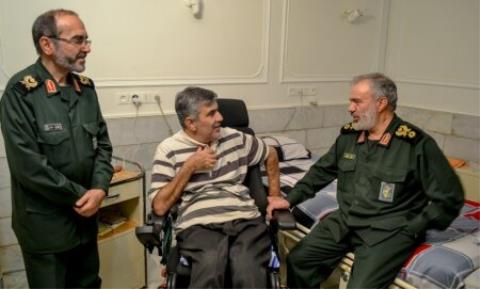 عیادت جانشین فرمانده كل سپاه از جانبازان آسایشگاه ثارالله تهران