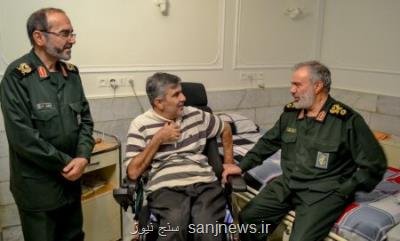 عیادت جانشین فرمانده كل سپاه از جانبازان آسایشگاه ثارالله تهران